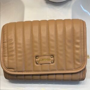 Joan & David Tan Quilted Toiletry